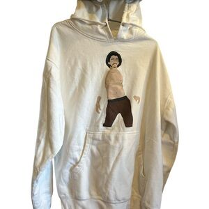 White Graphic Hoodie